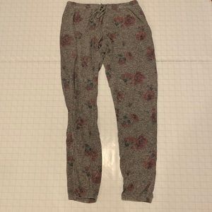 Very soft, grey, rose printed PJ pants